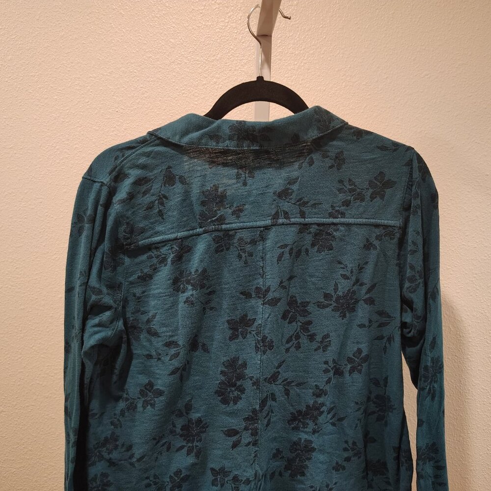 Sonoma Goods For Life Utility Tunic Size Large Button Front Long Sleeve Cotton - Picture 8 of 10